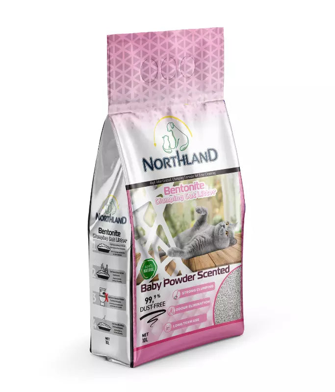 Northland Bentonite Clumping Cat Litter - Baby Powder