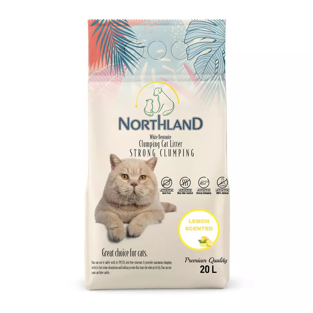 Northland Bentonite Clumping Cat Litter Lemon - 20L