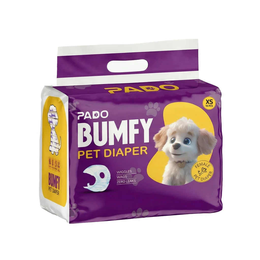 Pado Bumfy Female Dog Diaper - XS/16pcs