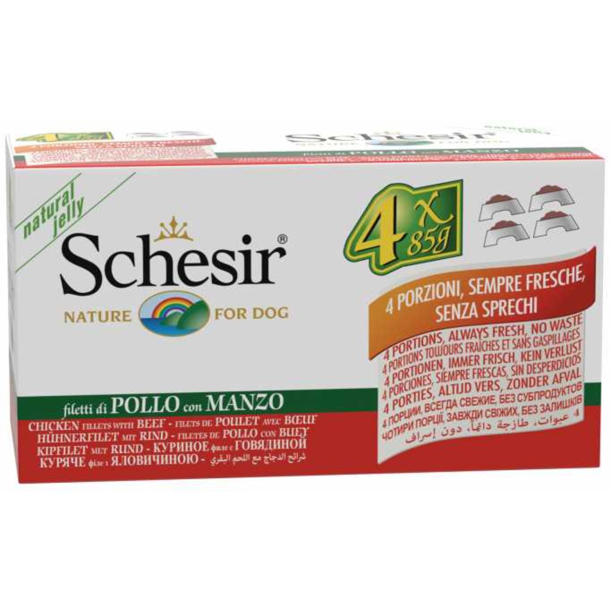 Schesir Dog Wet Food-Chicken Fillets - 340g