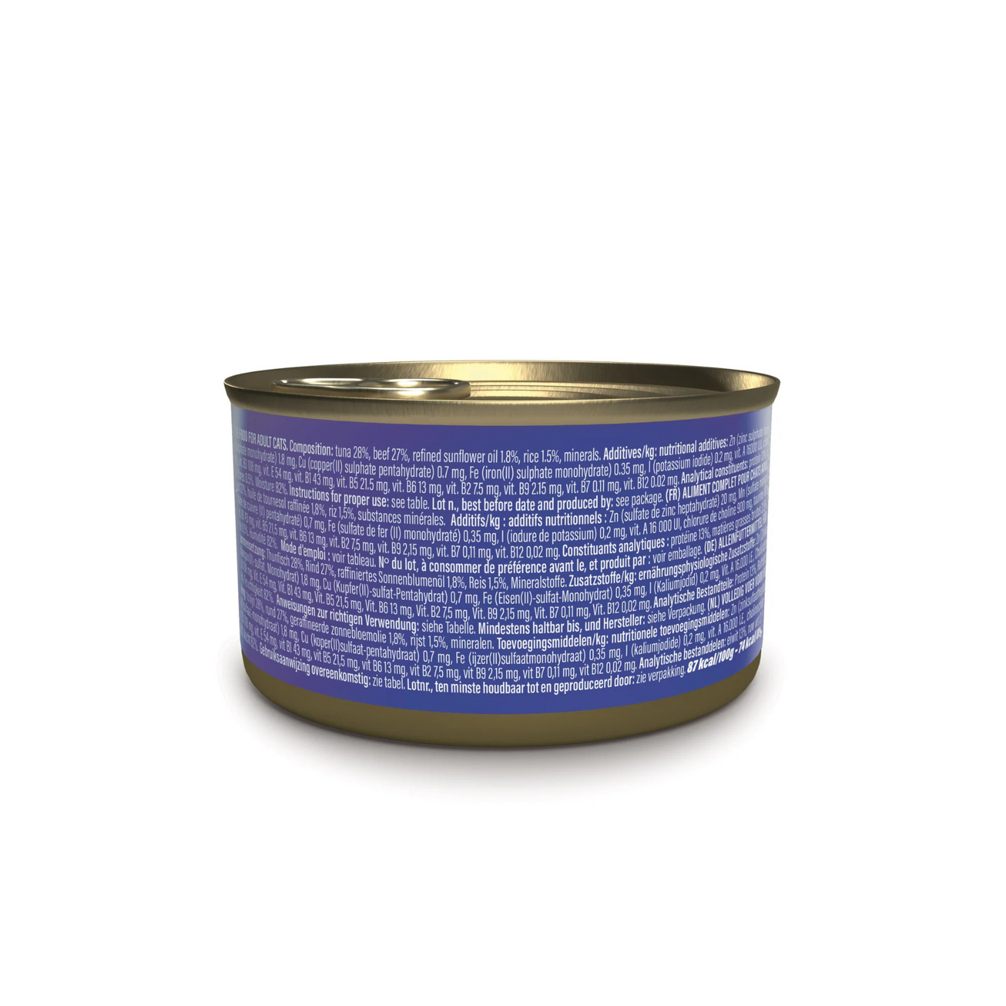Schesir Wet Cat Food In Broth Can Tuna With Beef - 85g