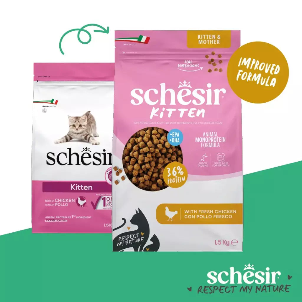 Schesir Monoprotein Kitten & Mother Dry Cat Food Fresh Chicken