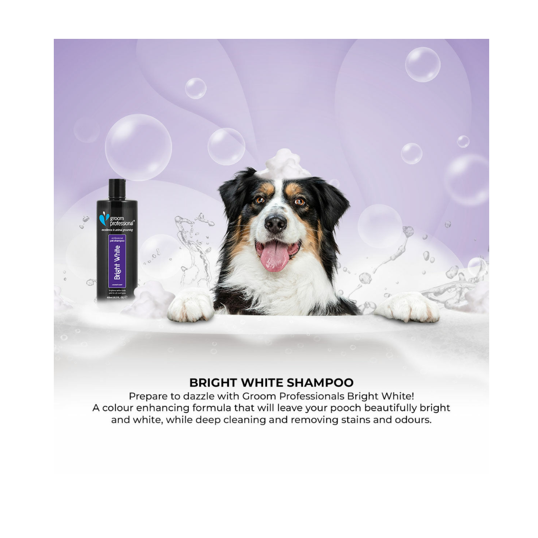 Groom Professional Bright White Shampoo - 450ml