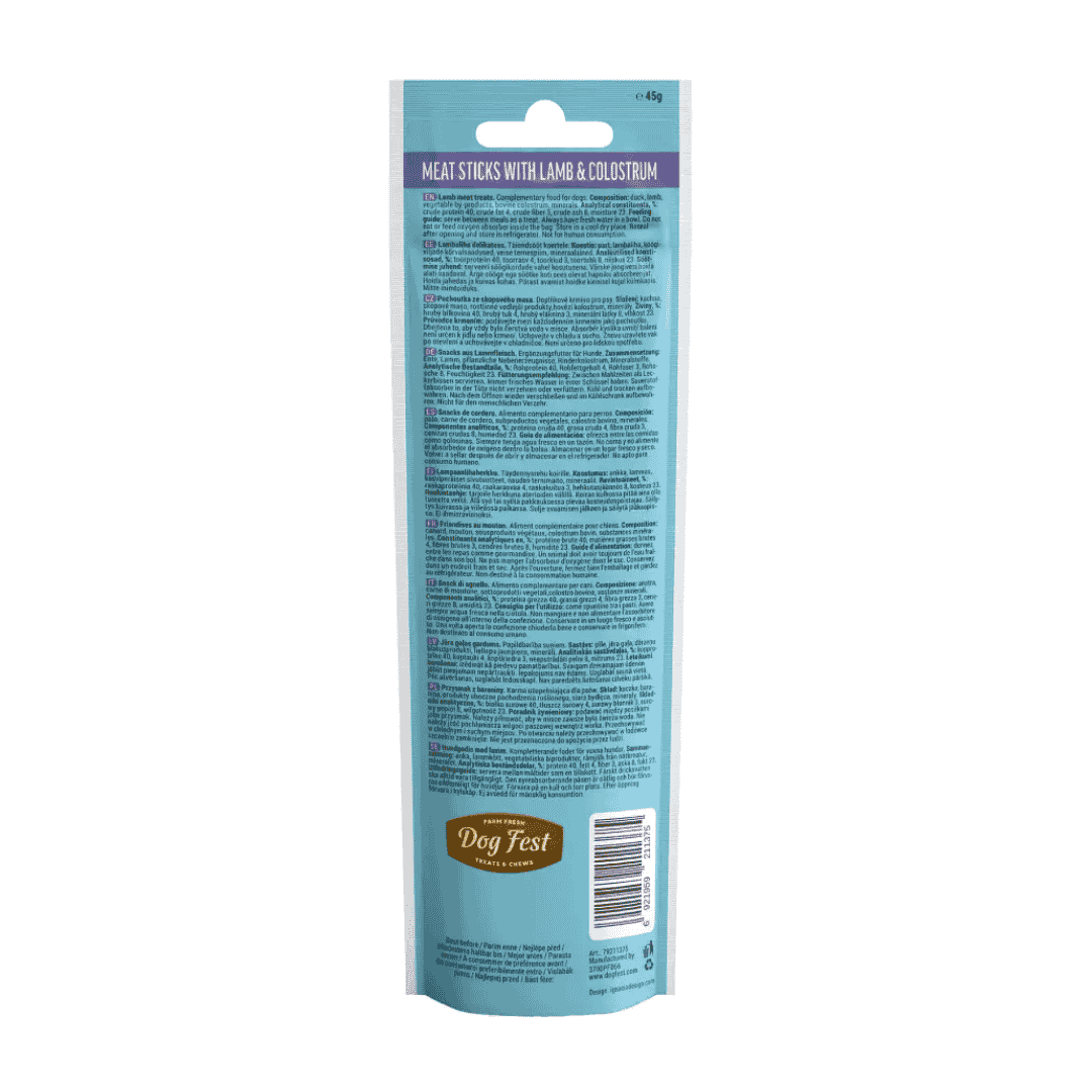 Dog Fest Lamb Stick With Colostrum - 45g