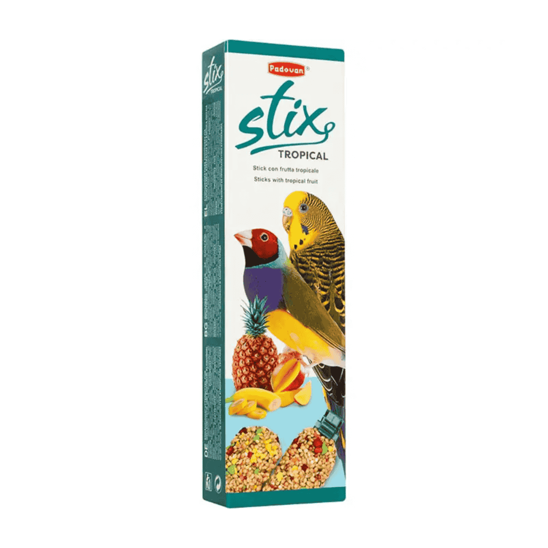 Padovan Stix Tropical Treat For Budgies & Exotics – 80g
