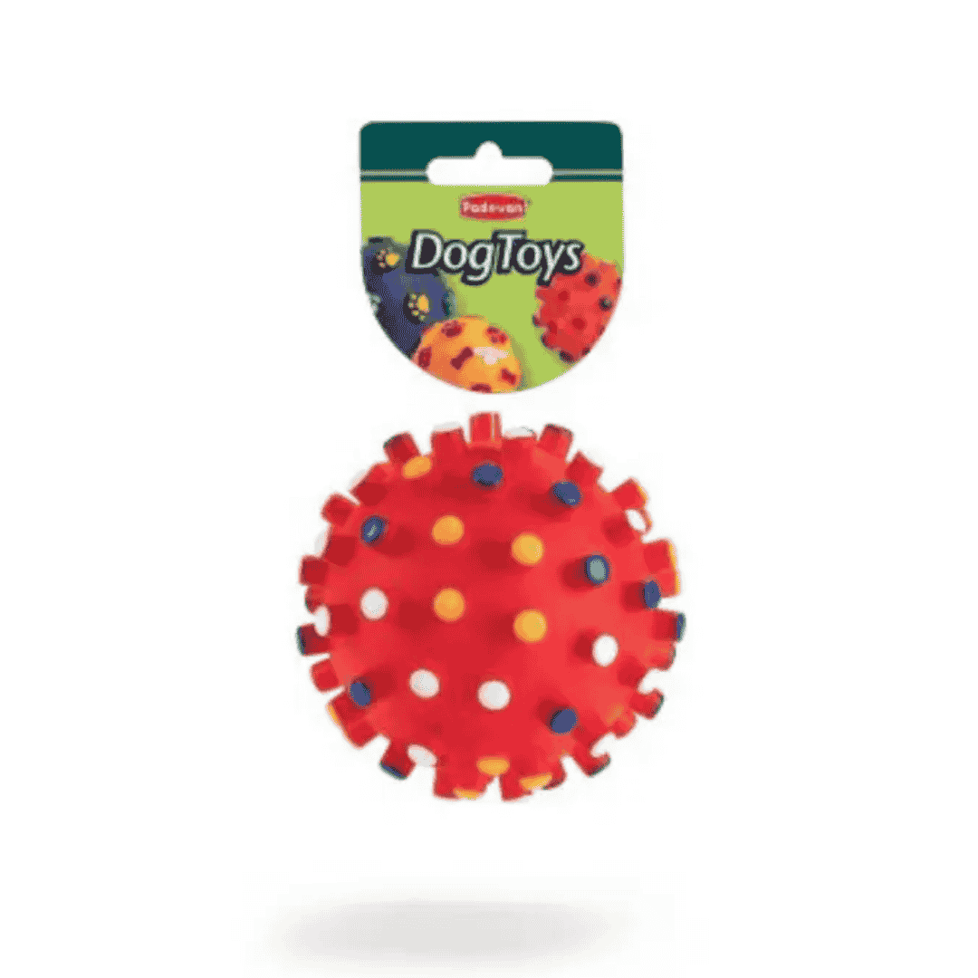 Padovan Thick Point Ball Dog Toy Ø8.5cm – Size M Bouncy Play Toy