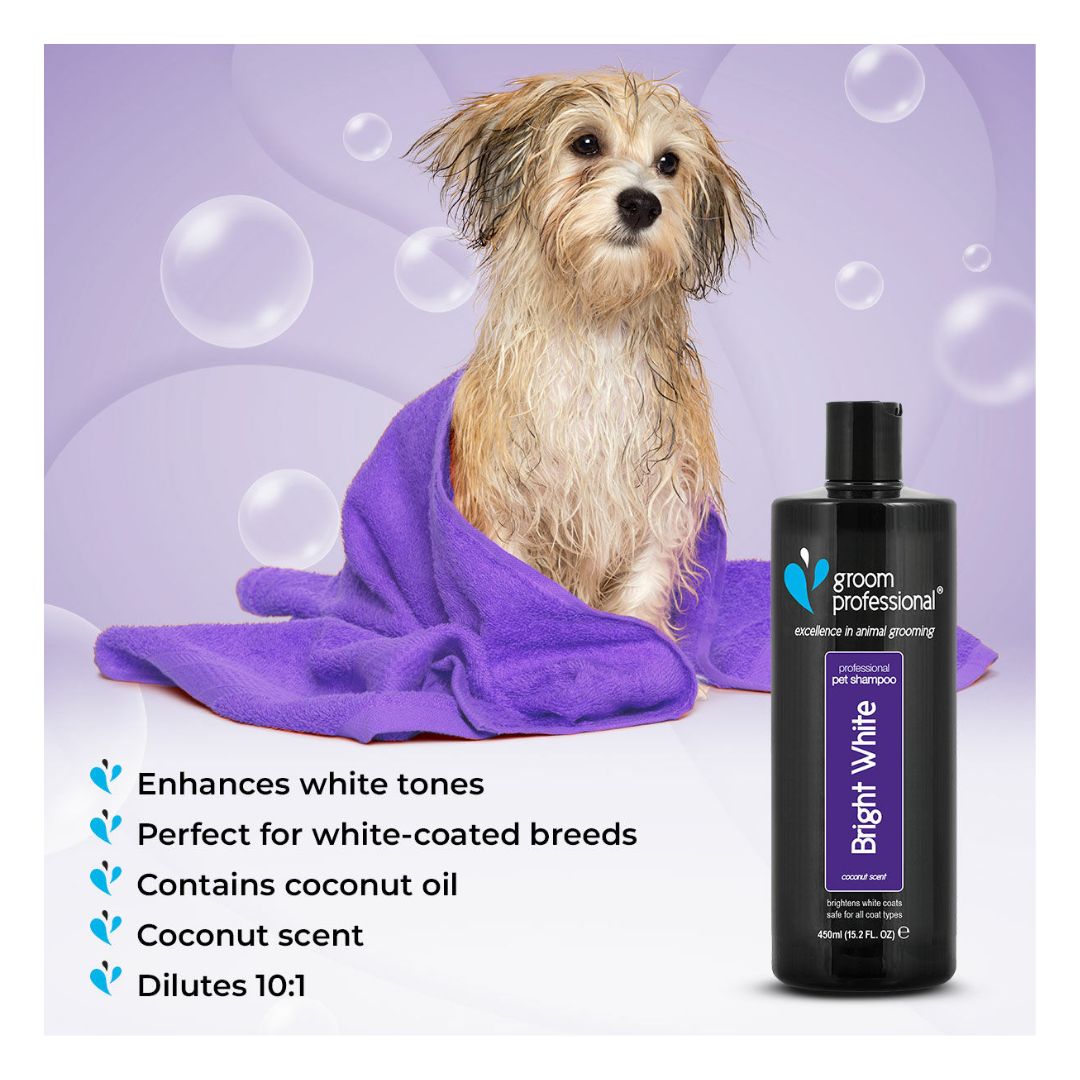 Groom Professional Bright White Shampoo - 450ml