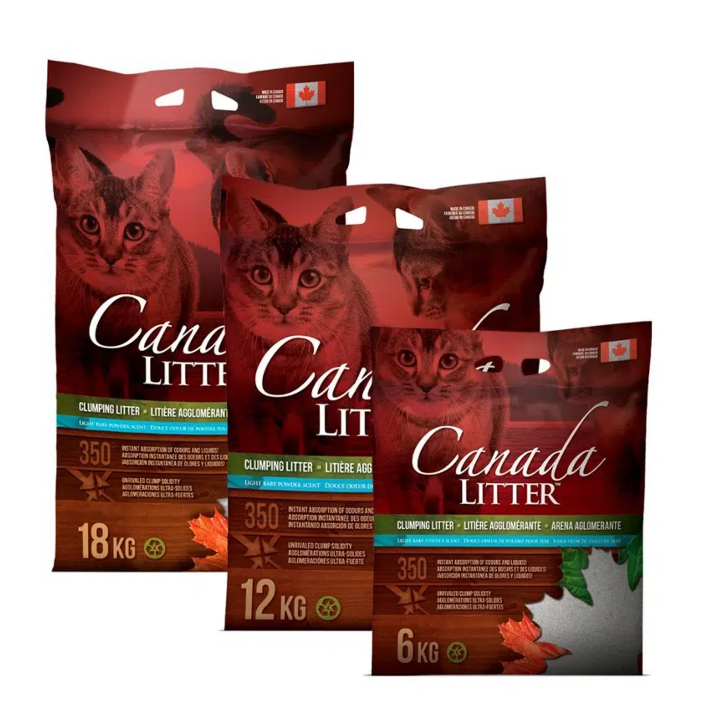 Canada Cat Litter Clumping Baby Powder Scent - 18 Kg