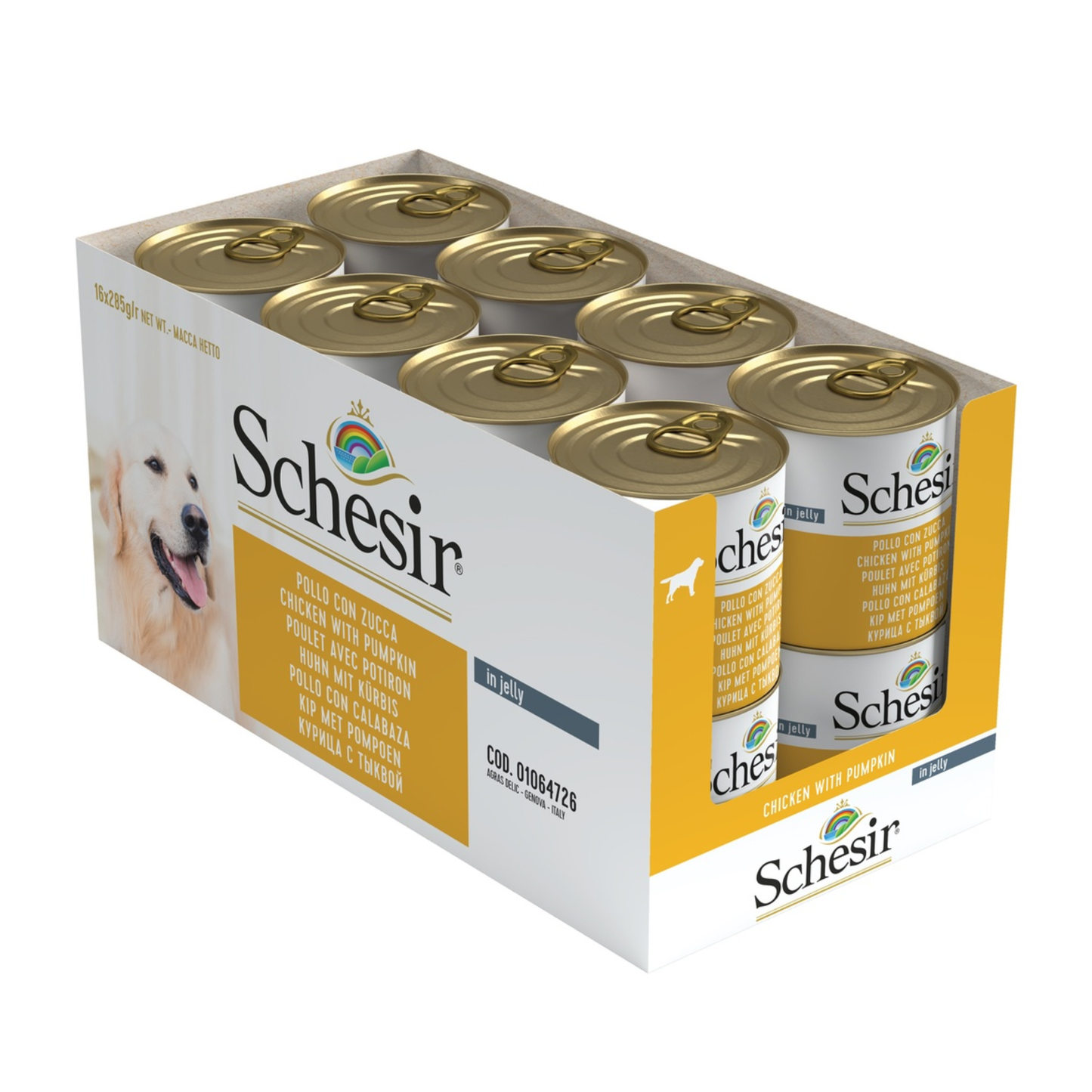Schesir Dog Wet Food Chicken With Pumpkin - 285G