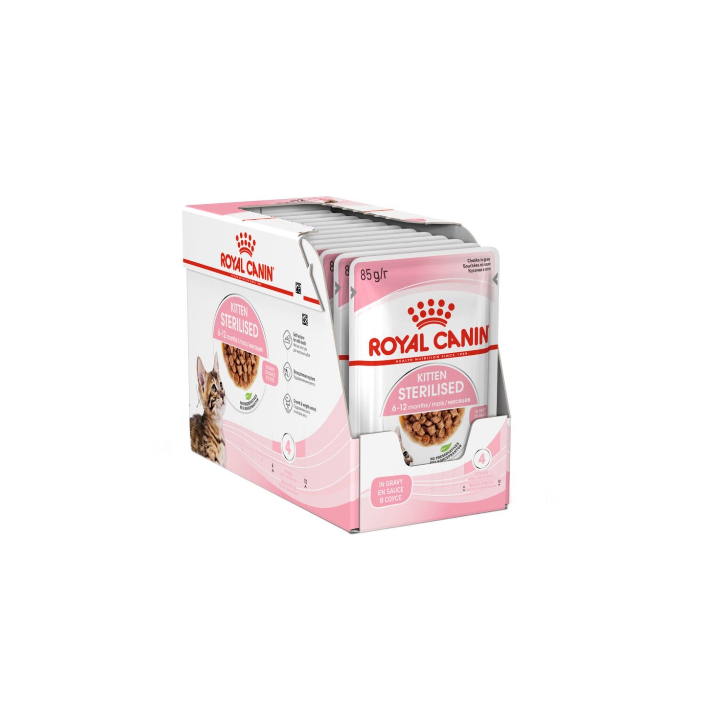 Royal Canin Feline Health Nutrition Kitten Sterilised Jelly Wet Food