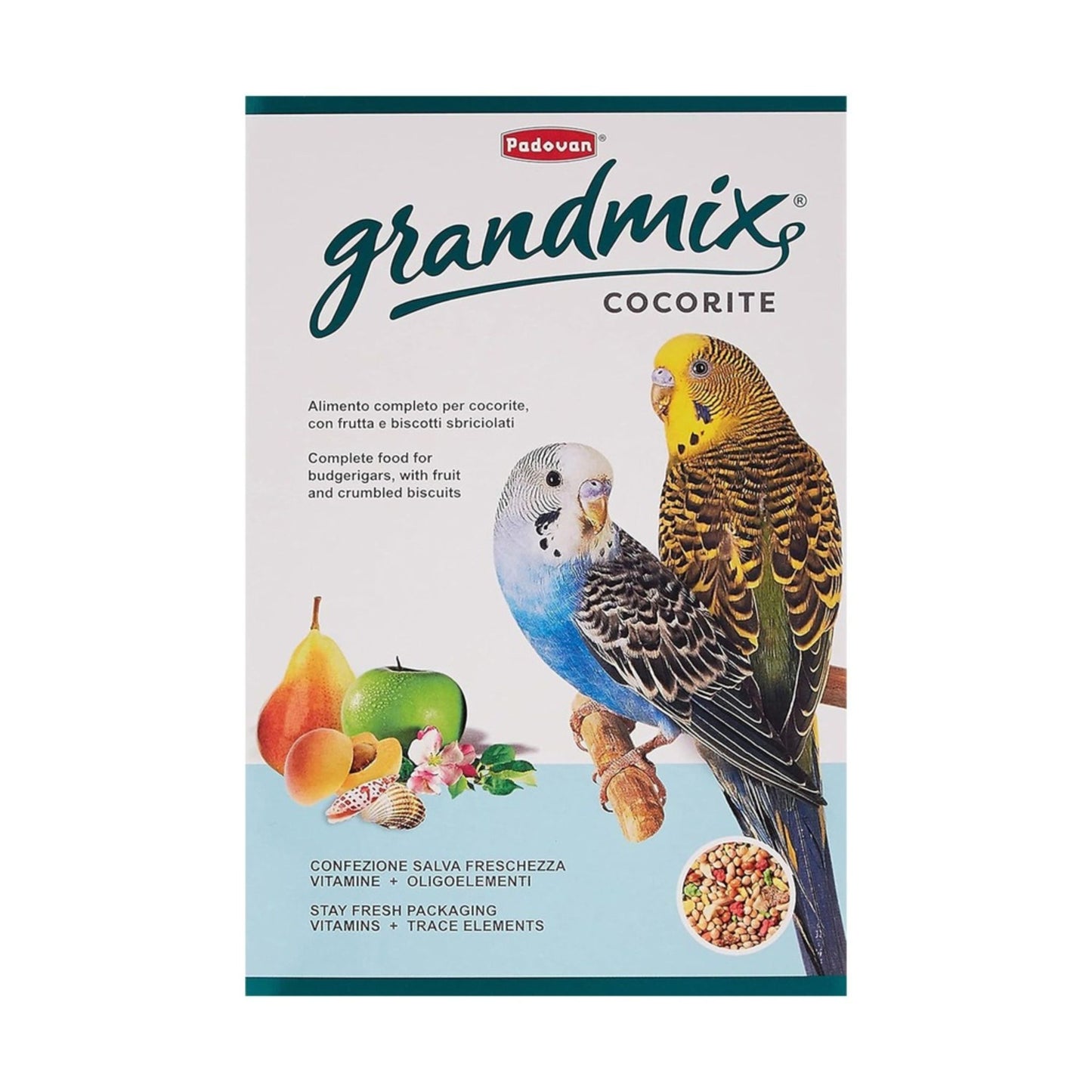 Padovan GrandMix Cocorite Budgie Food Balanced Diet – 400g