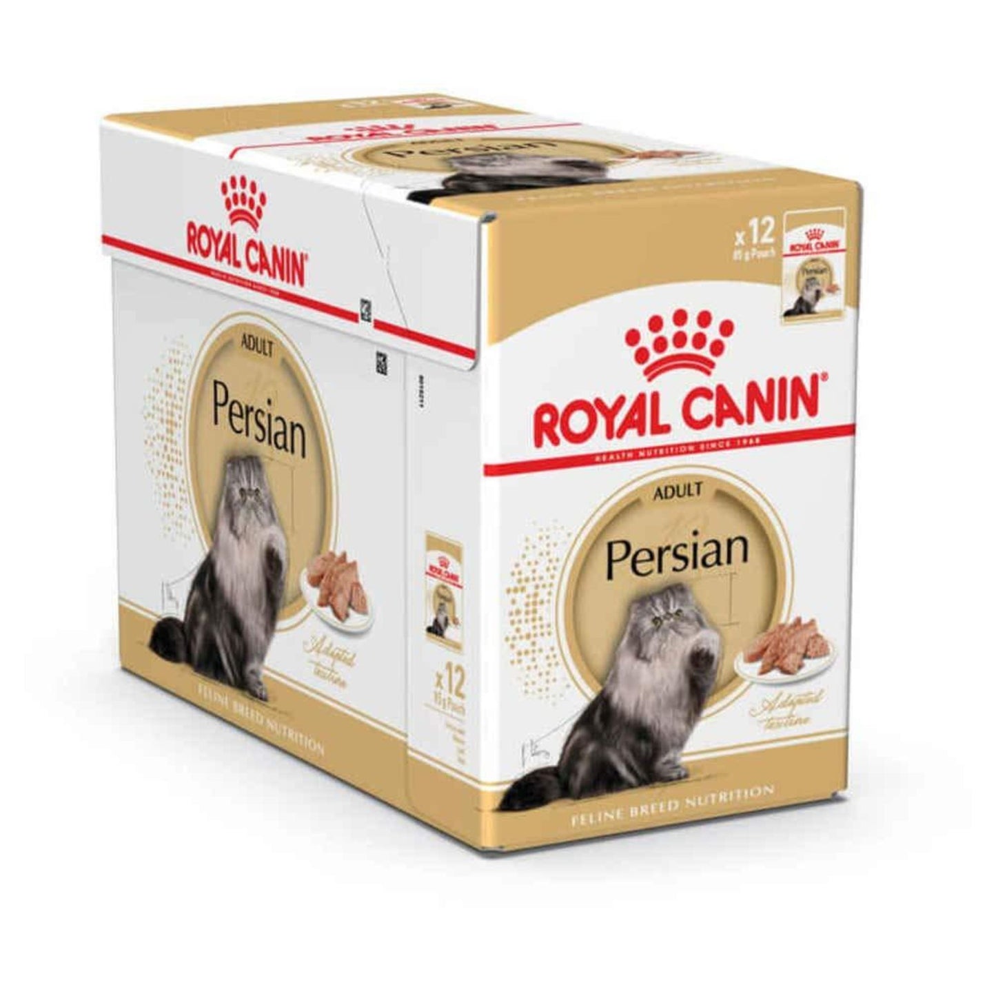 Royal Canin Persian cat food packaging on a white background
