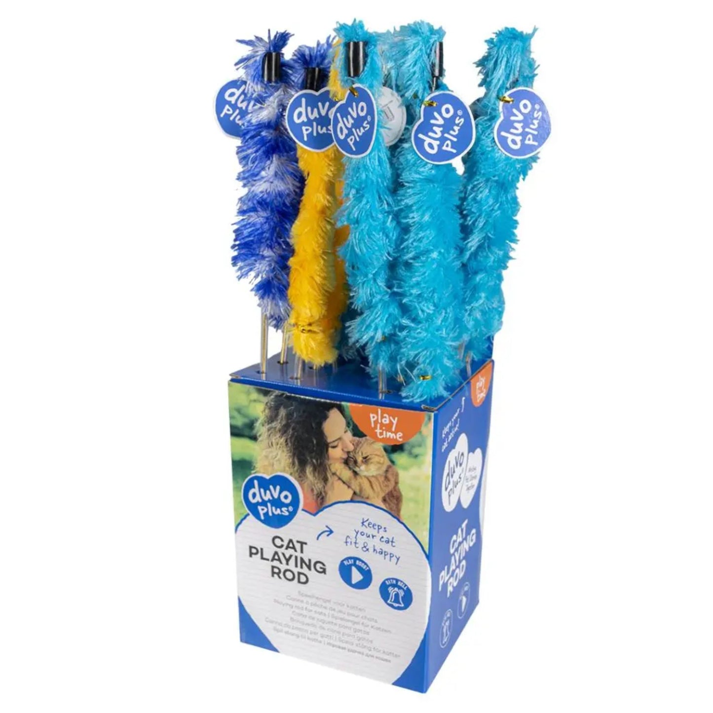 Duvo+ Playing Rod Plumeau Mix – 47cm Feather Cat Toy