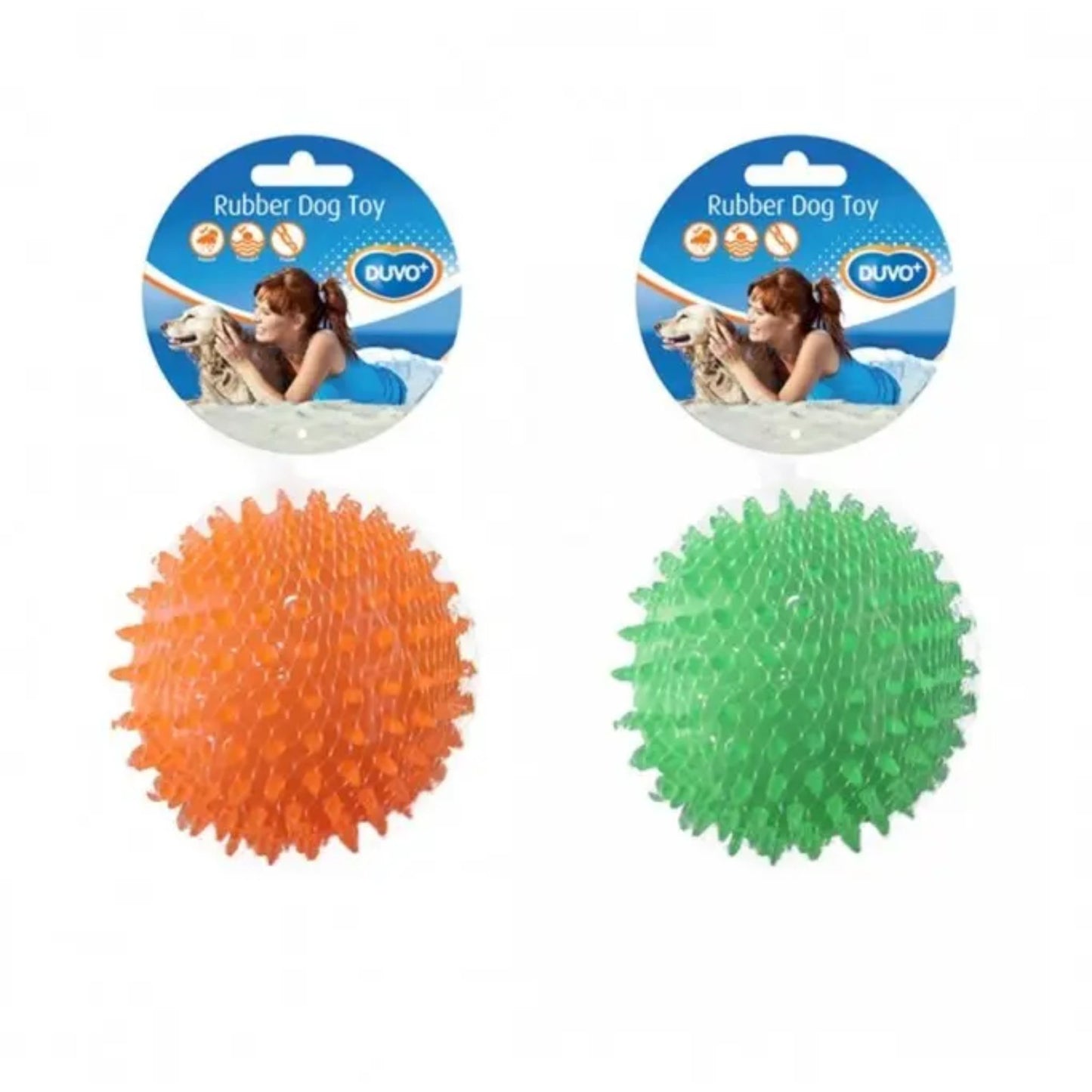 Duvo+ TPR Hedgehog Ball Spiky Dog Toy - 8cm
