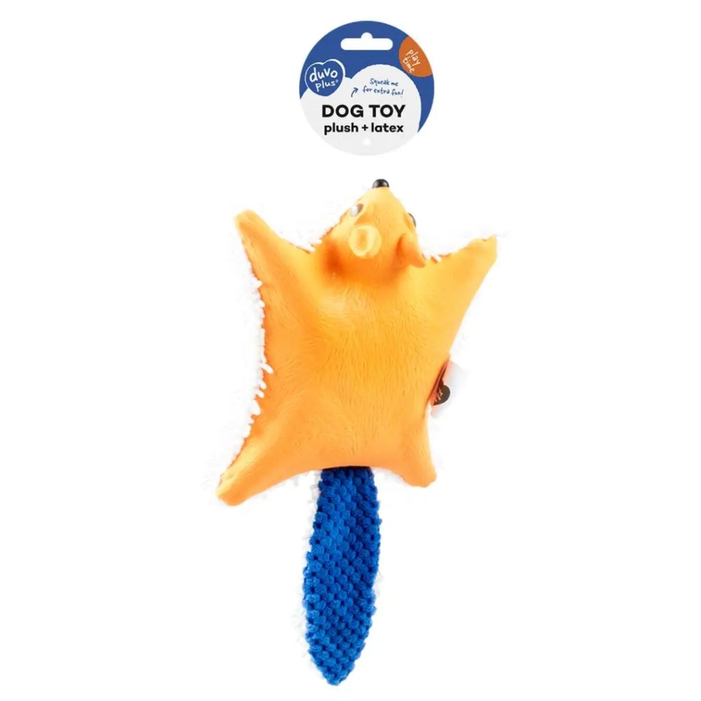 Duvo+ Plush & Latex Flying Squirrel Dog Toy - 31x17x5cm