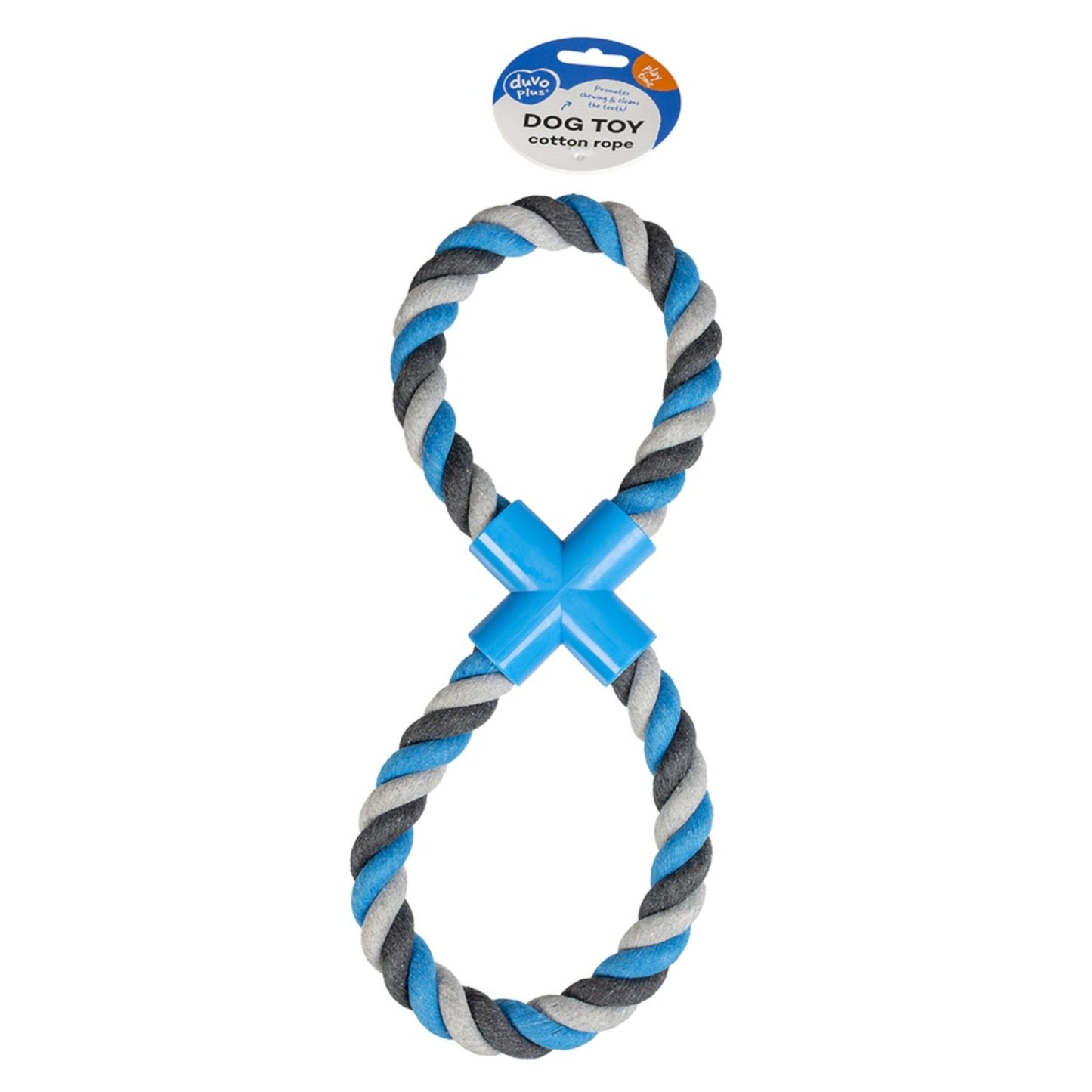 Duvo+ Tug Toy Knotted Cotton Pull Ring - 33cm