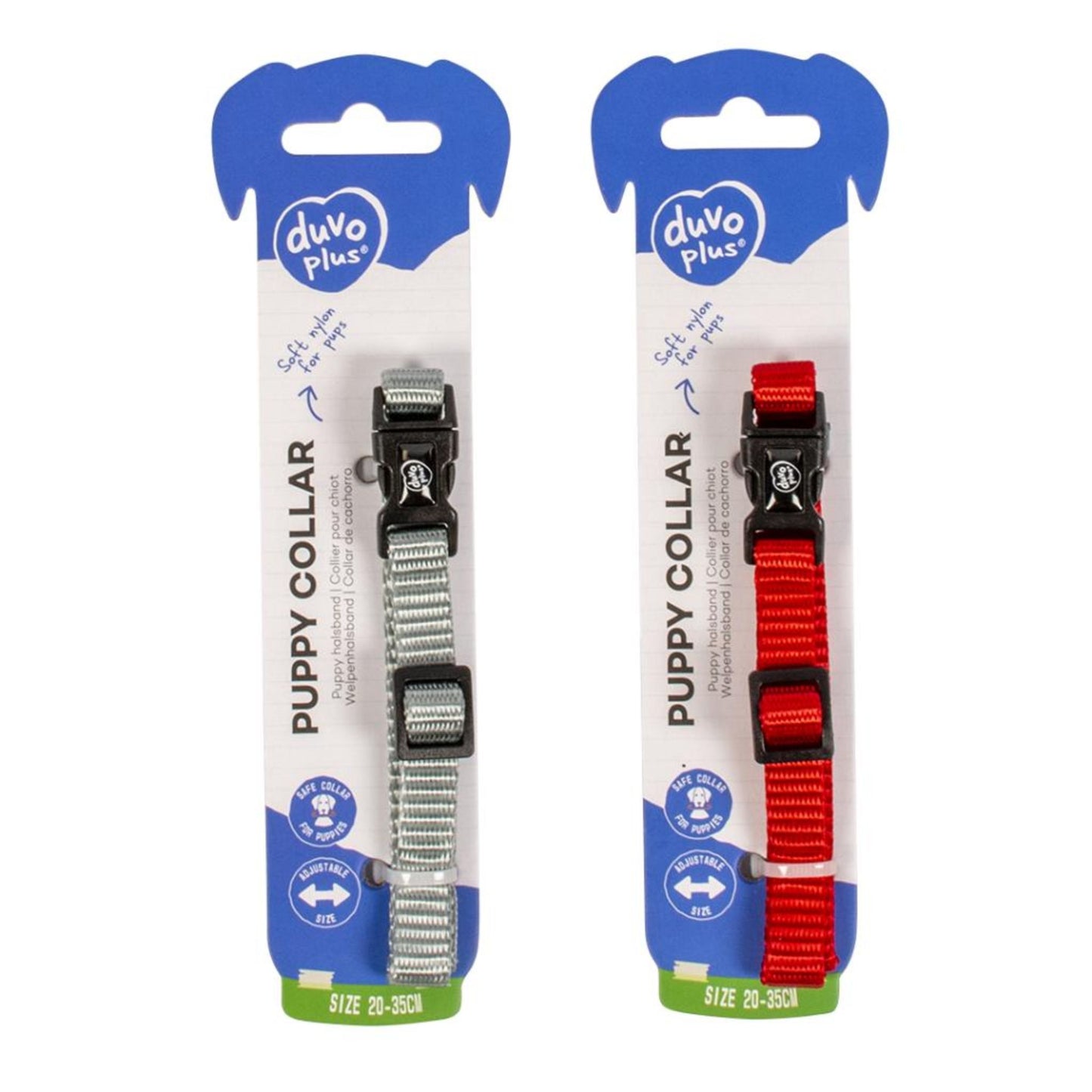 Duvo+ Puppy Collar Mixed Colors Dimension - 20-35cm x 10mm