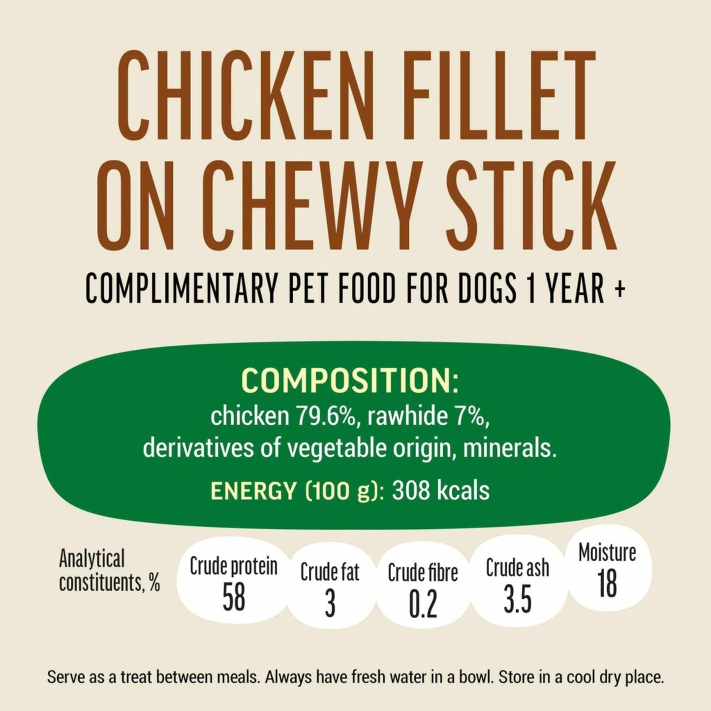Dog Fest Chicken Fillet On A Chewy Stick For Adult Dog - 90g