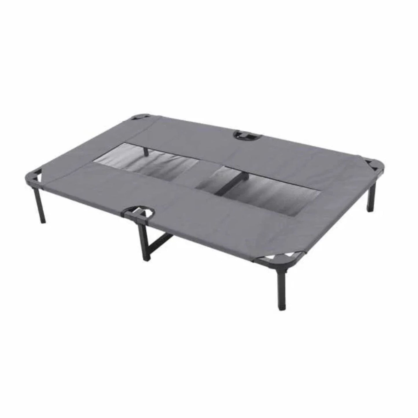 Duvo+ Relax Dog Bed Grey Soft & Supportive – 102.5x68x19cm