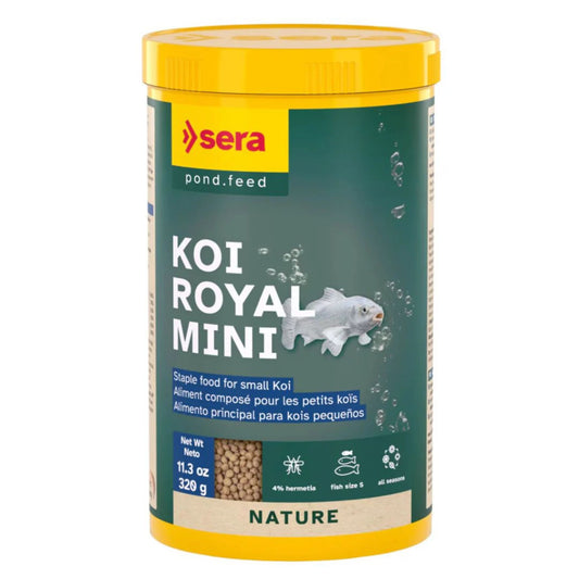 Sera Koi Royal Mini Nature Fish Food Small Pellet Pond Feed - 1000ML