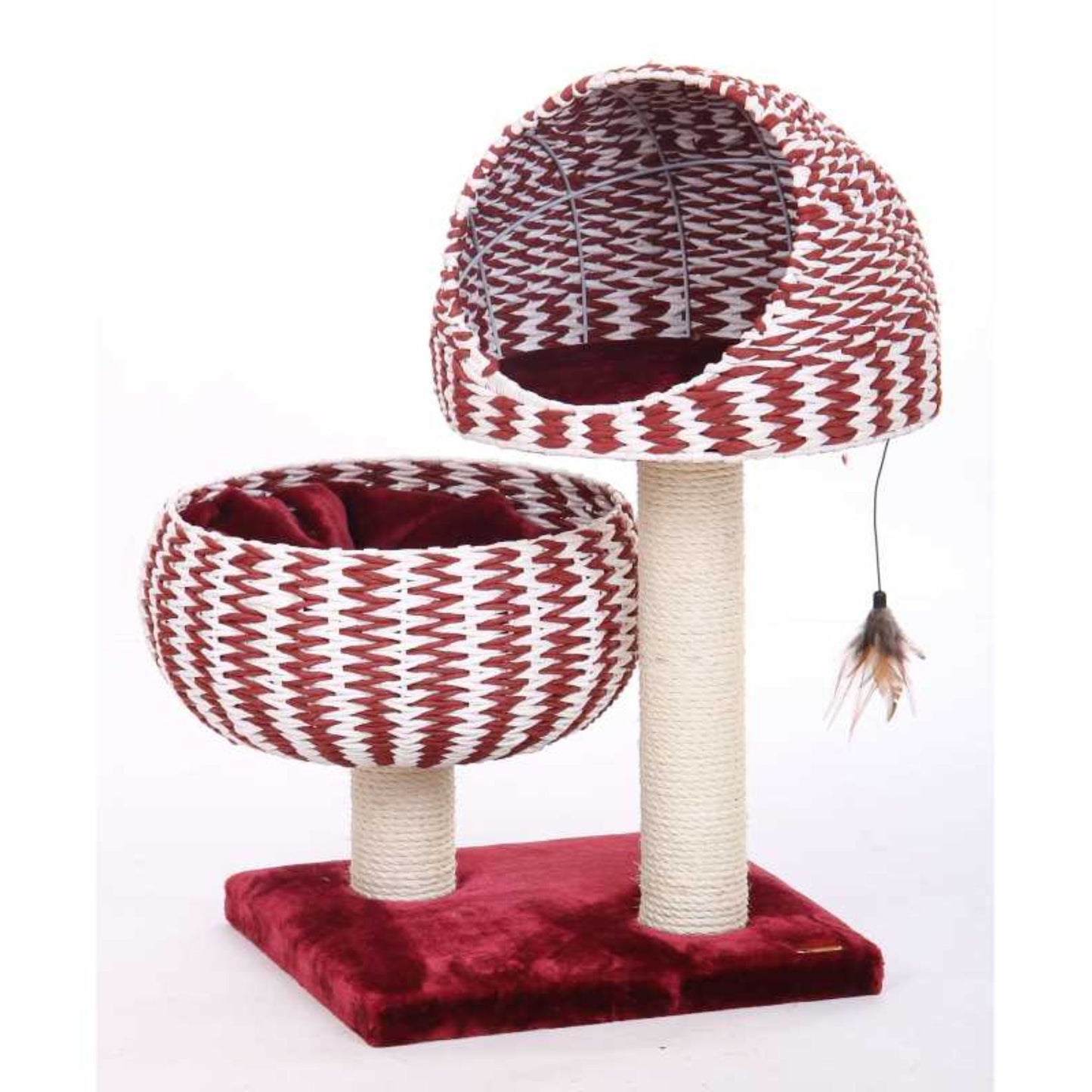 Catry Cat Tree With Cushion And Scratcher - 45x45x79cm