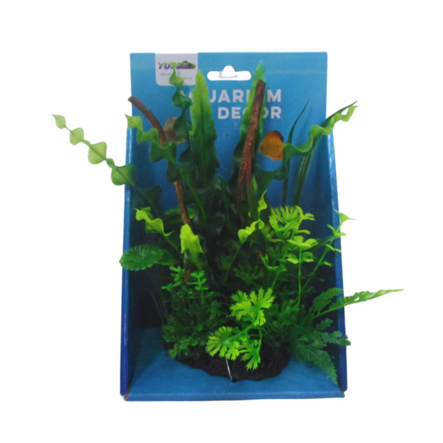 Yusee Aquarium Decoration Artificial Plant -H18cm
