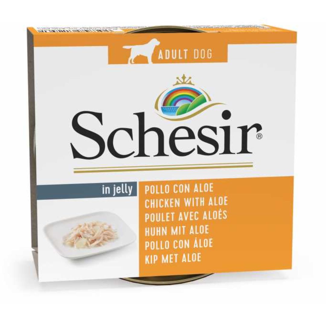 Schesir Dog Wet Food Chicken Fillets With Aloe - 150G