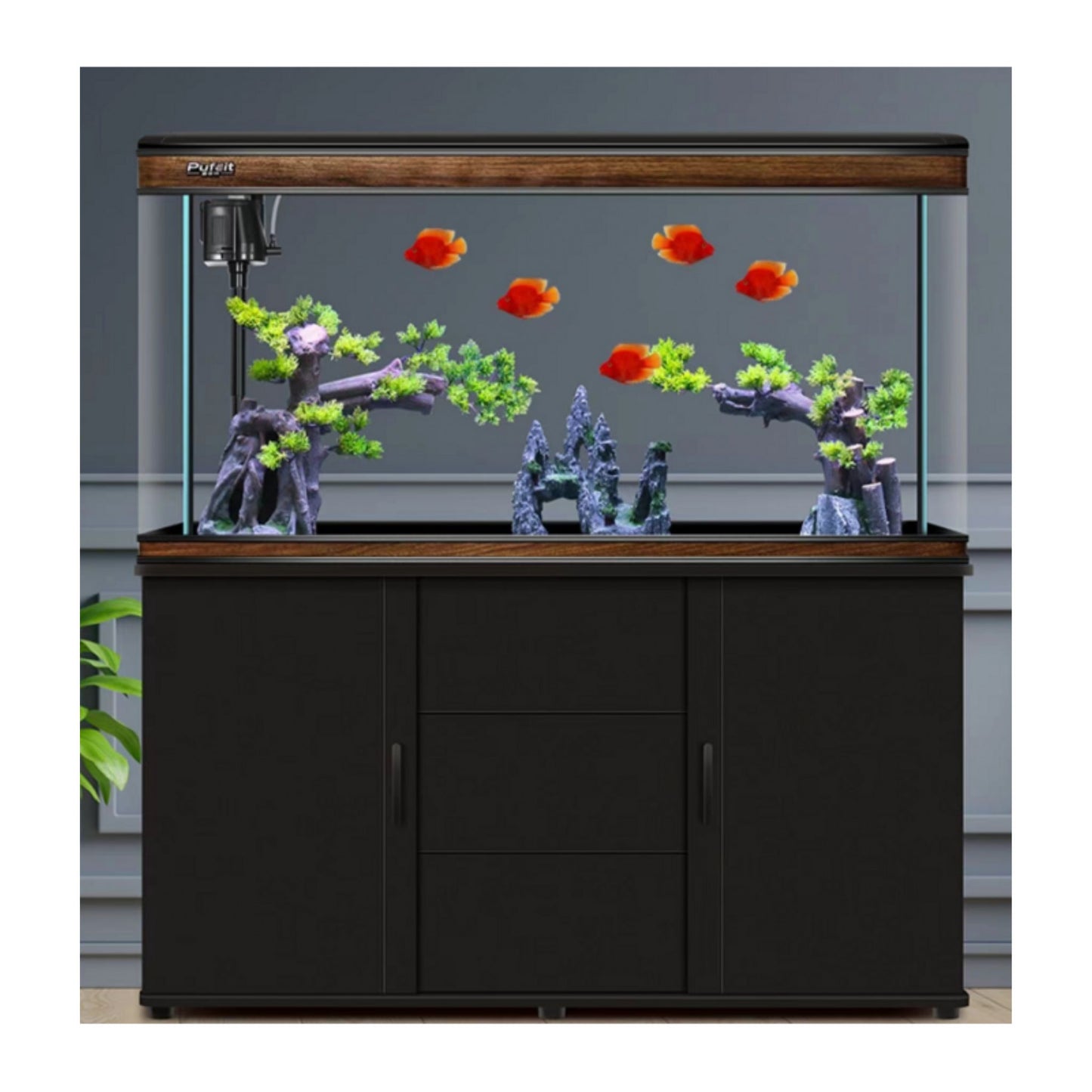Karis Perfect Aquarium Black - 1205x370x630mm