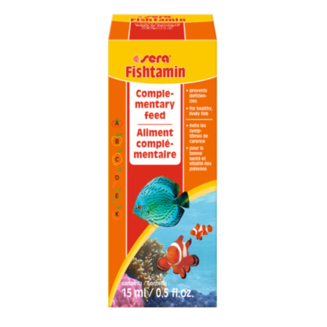 Sera Fishtamin Fish Vitamin Supplement For Health & Color - 15ML