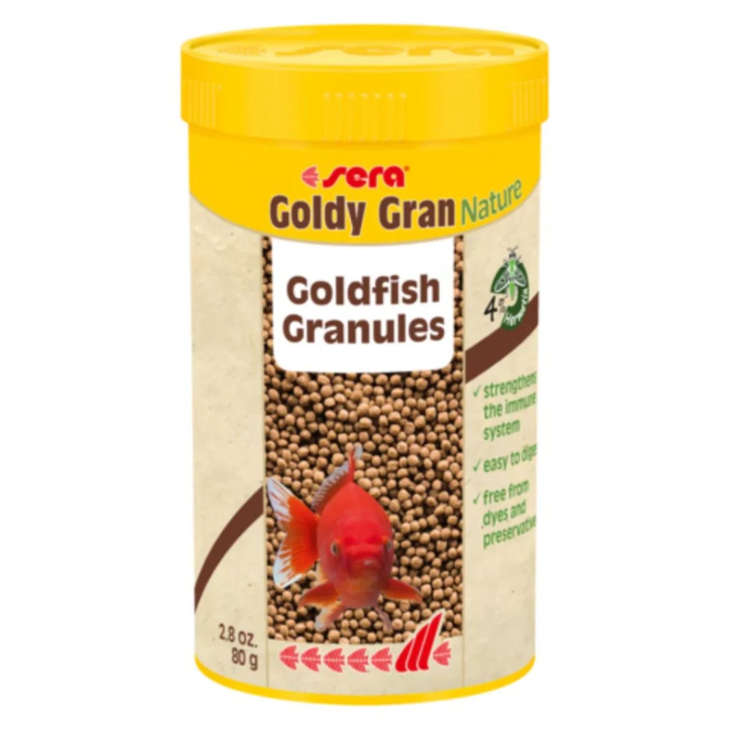 Sera Goldy Gran Nature Premium Goldfish Food Granules - 250ML