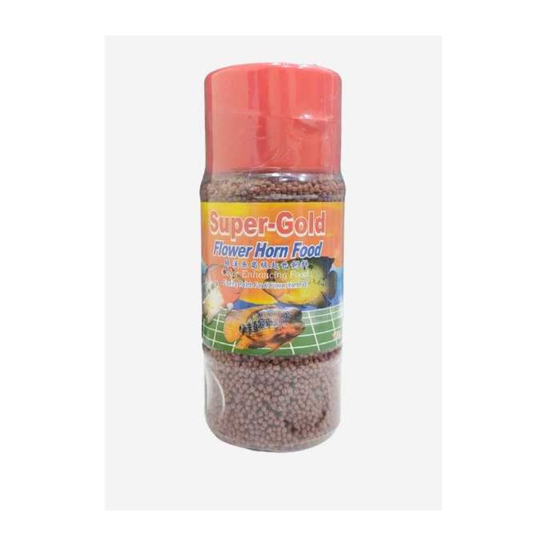 KW Zone Atlas Lohan Super-Gold Flower Horn Floating Pellet Food – 100g