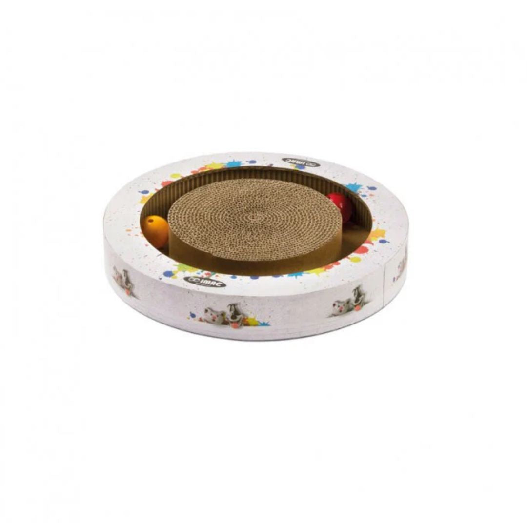 Imac Matisse Cat Scratch Post With Catnip – Durable Sisal Design