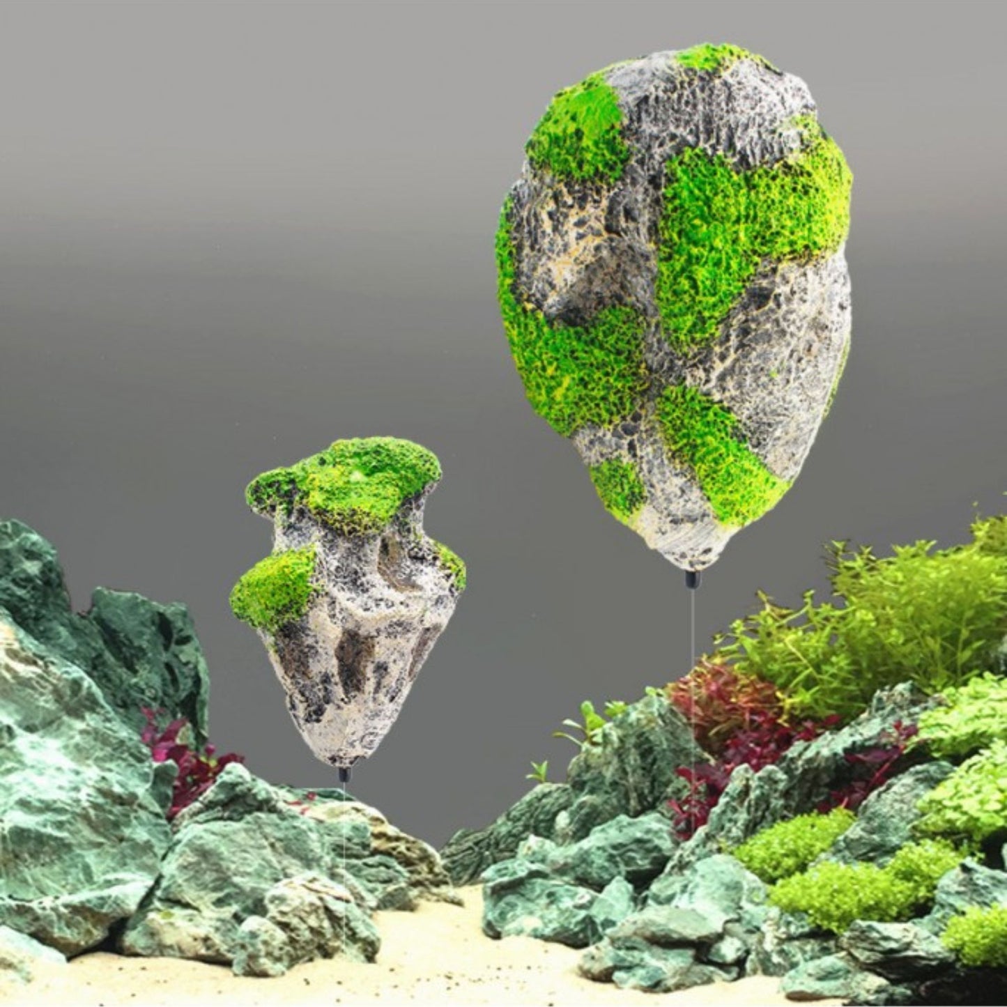 KW Zone Floating Rock Aquarium Decoration