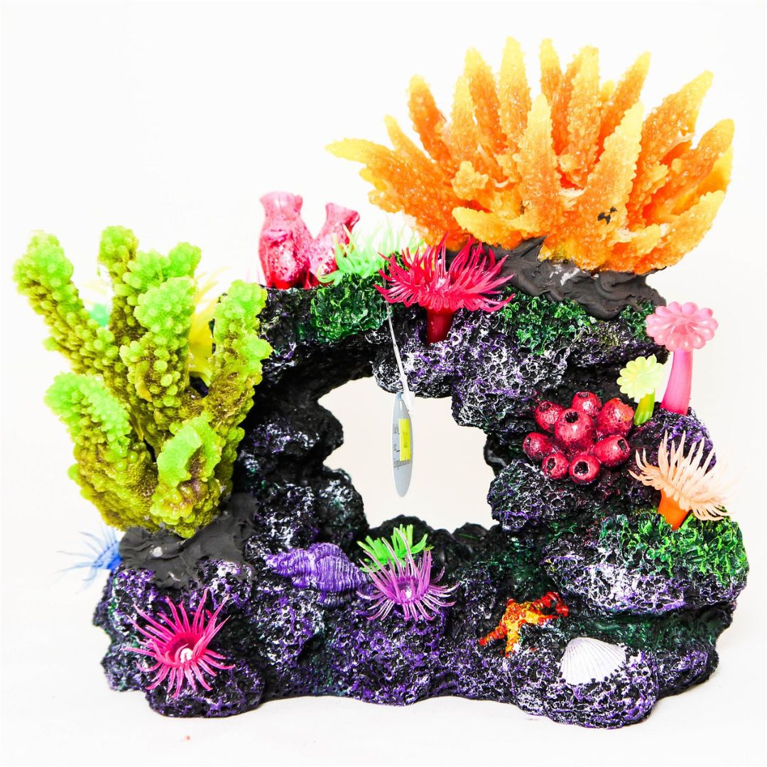 KW Zone Resin Aquarium Ornament Realistic Tank Decoration