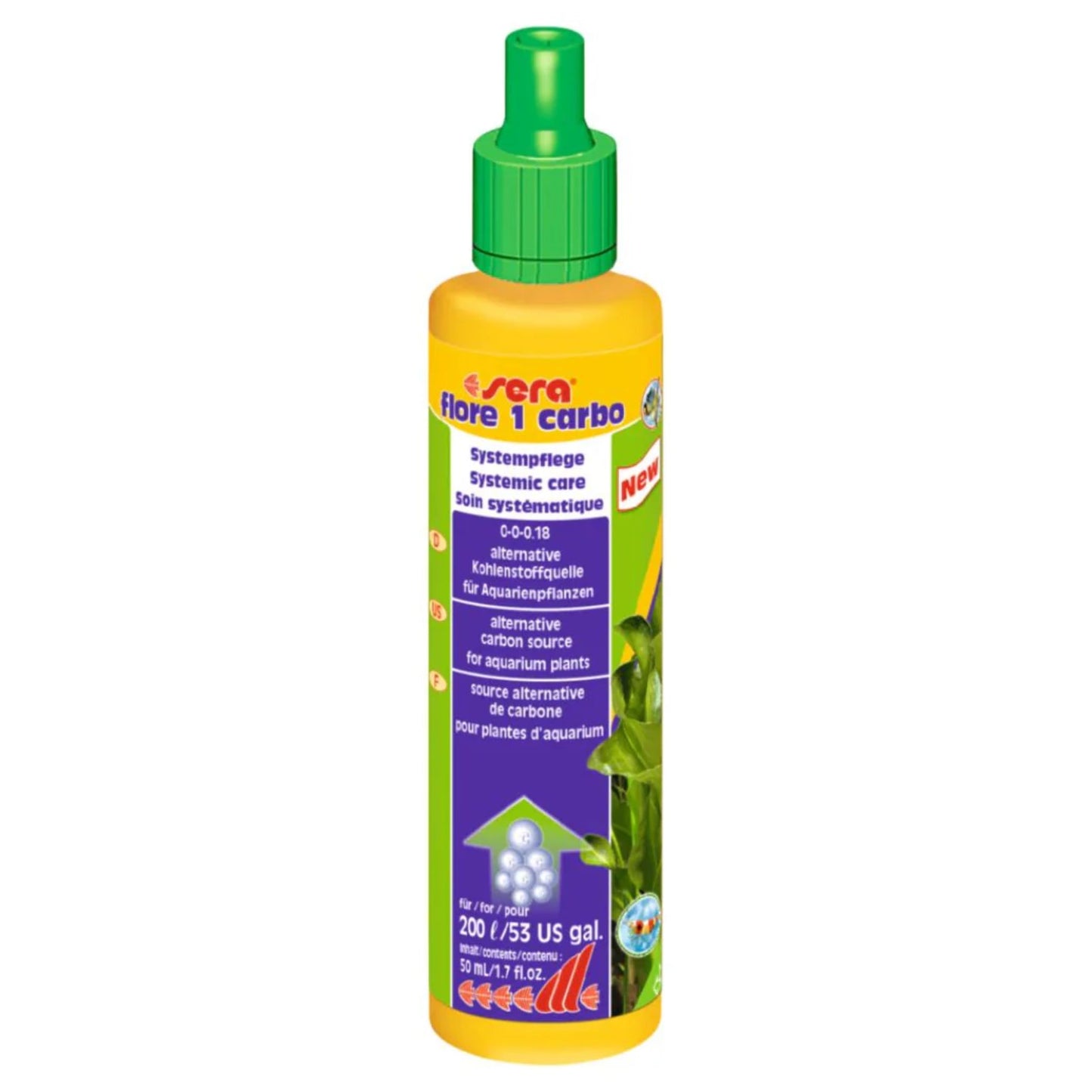 Sera Flore 1 Carbo CO₂ Substitute For Aquatic Plants - 50ML