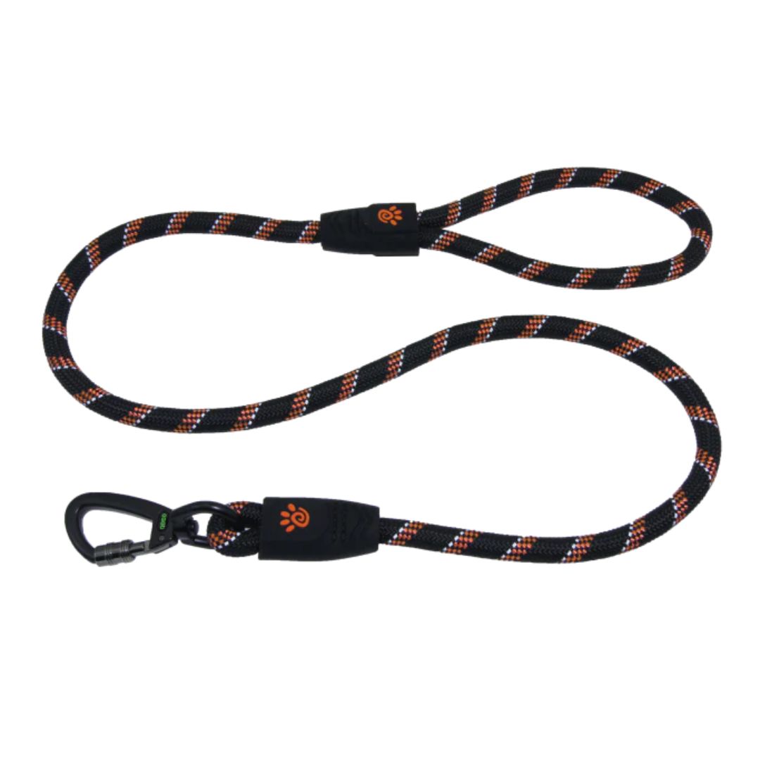 Doco 5Ft Reflective Rope Dog Leash – Safety Orange – Large