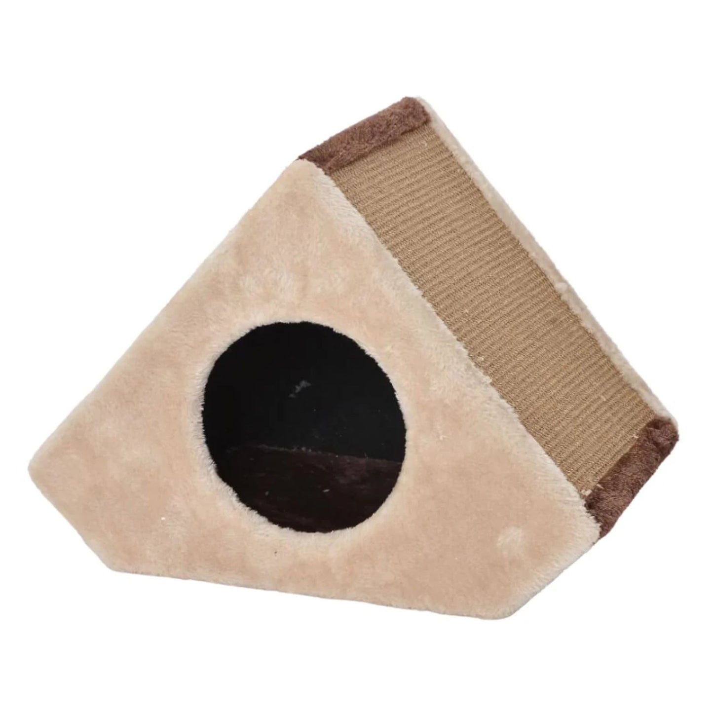 Catry Conical Cat House With Scratcher - 40x25x30cm