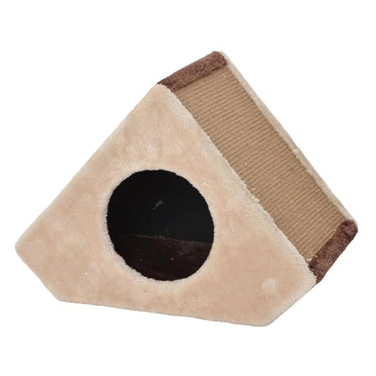 Catry Conical Cat House With Scratcher - 40x25x30cm