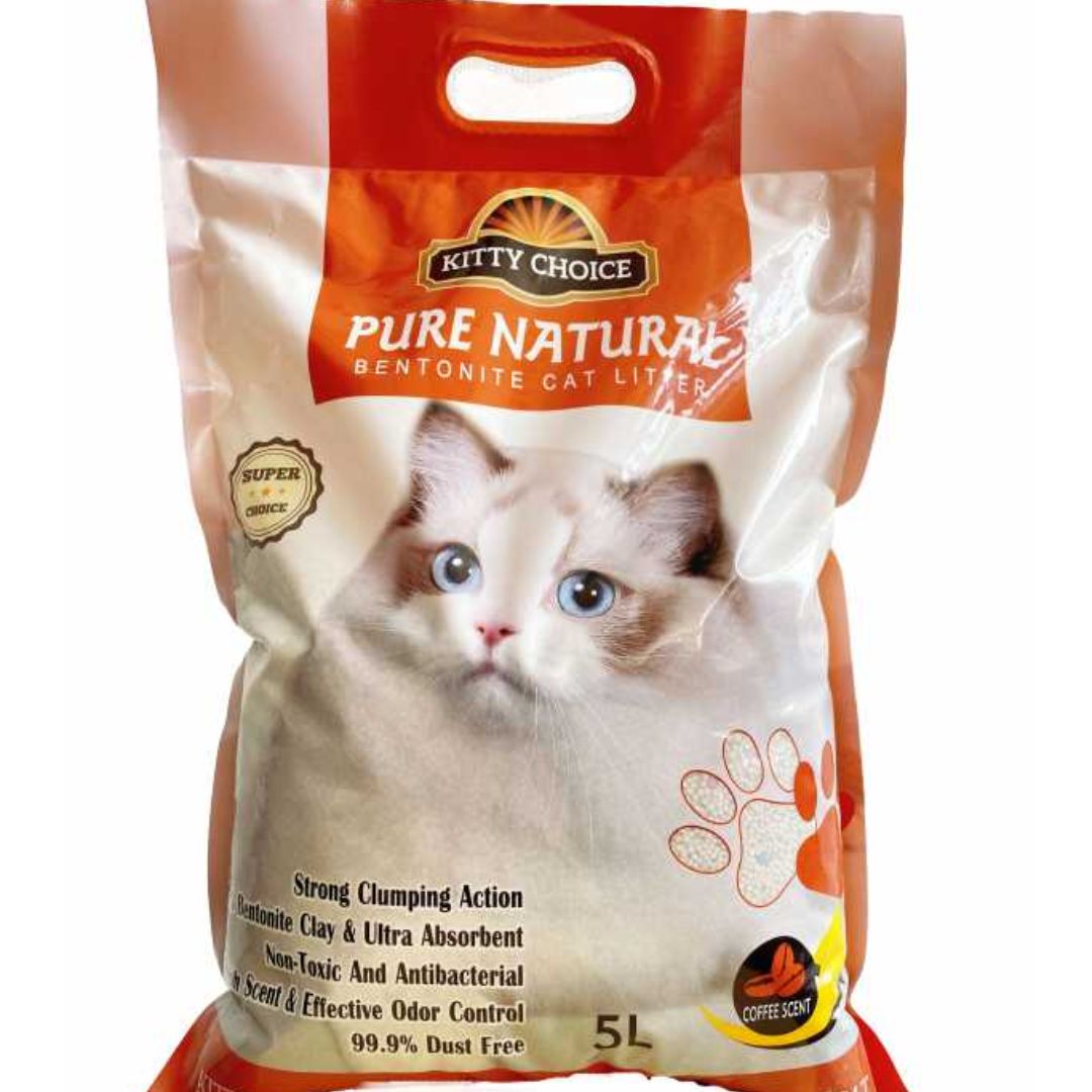 Kitty Choice Bentonite Cat Litter Coffee Scent - 5L