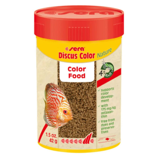 Sera Discus Color Nature Red Color-Enhancing Fish Food -  100ML