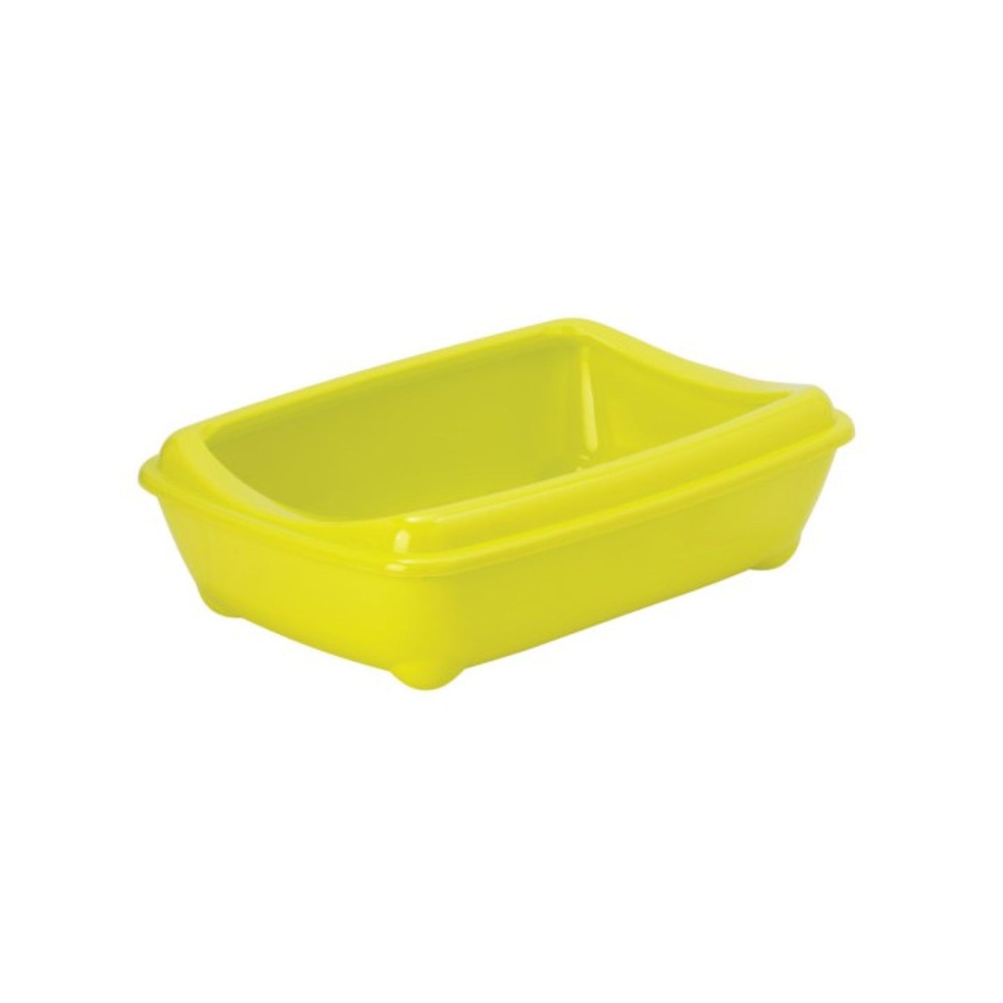 Moderna Arist O Cat Litter Tray With Rim Yellow - L