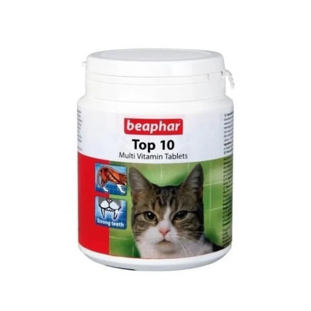 Beaphar Top 10 Cat Multivitamins Tablets – 180