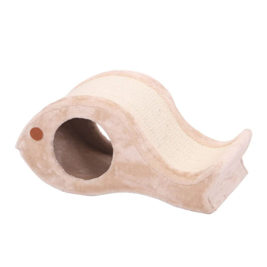 Catry Fish Shape Cat Tree With Scratcher - 52x30x24cm