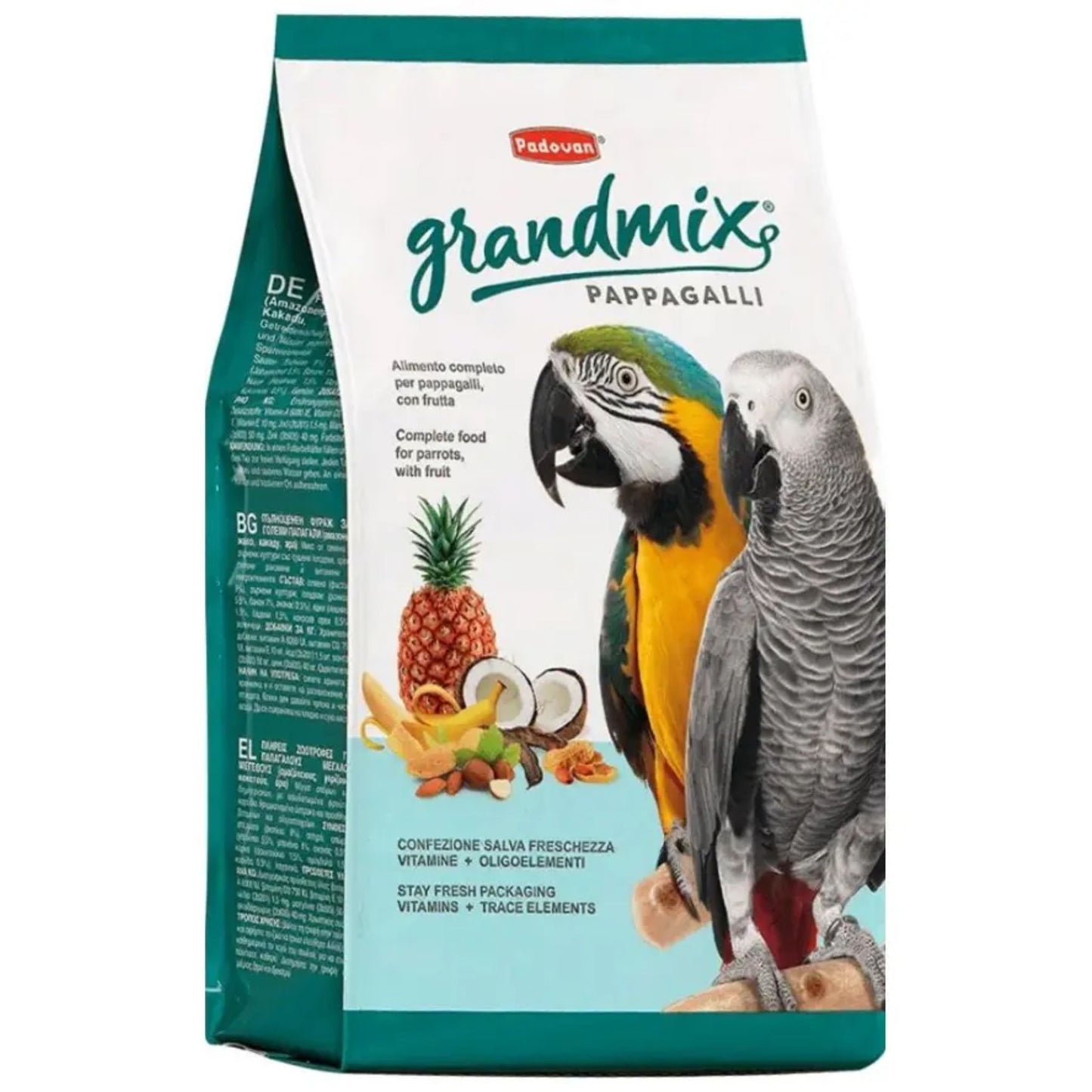 Padovan GrandMix Parrot Food Pappagalli Seed Mix – 2kg