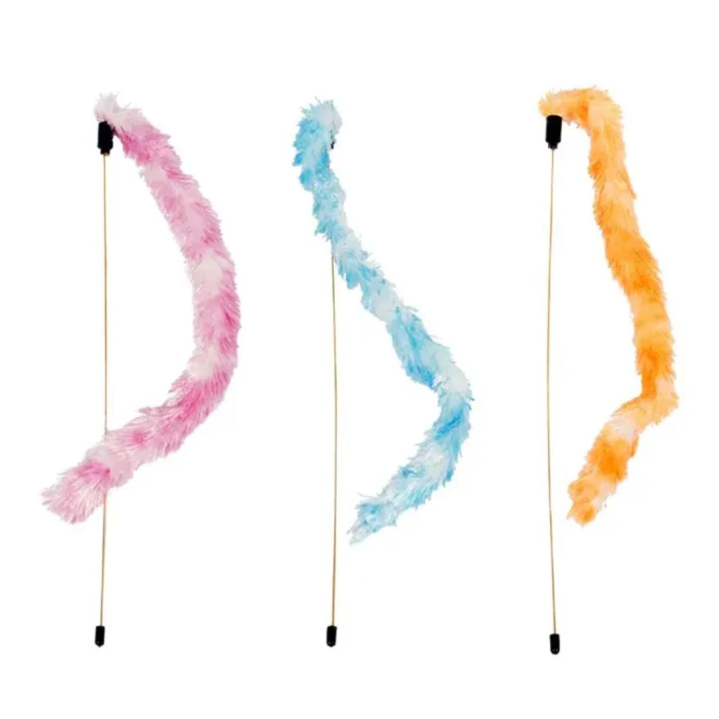 Duvo+ Playing Rod Plumeau Mix – 47cm Feather Cat Toy