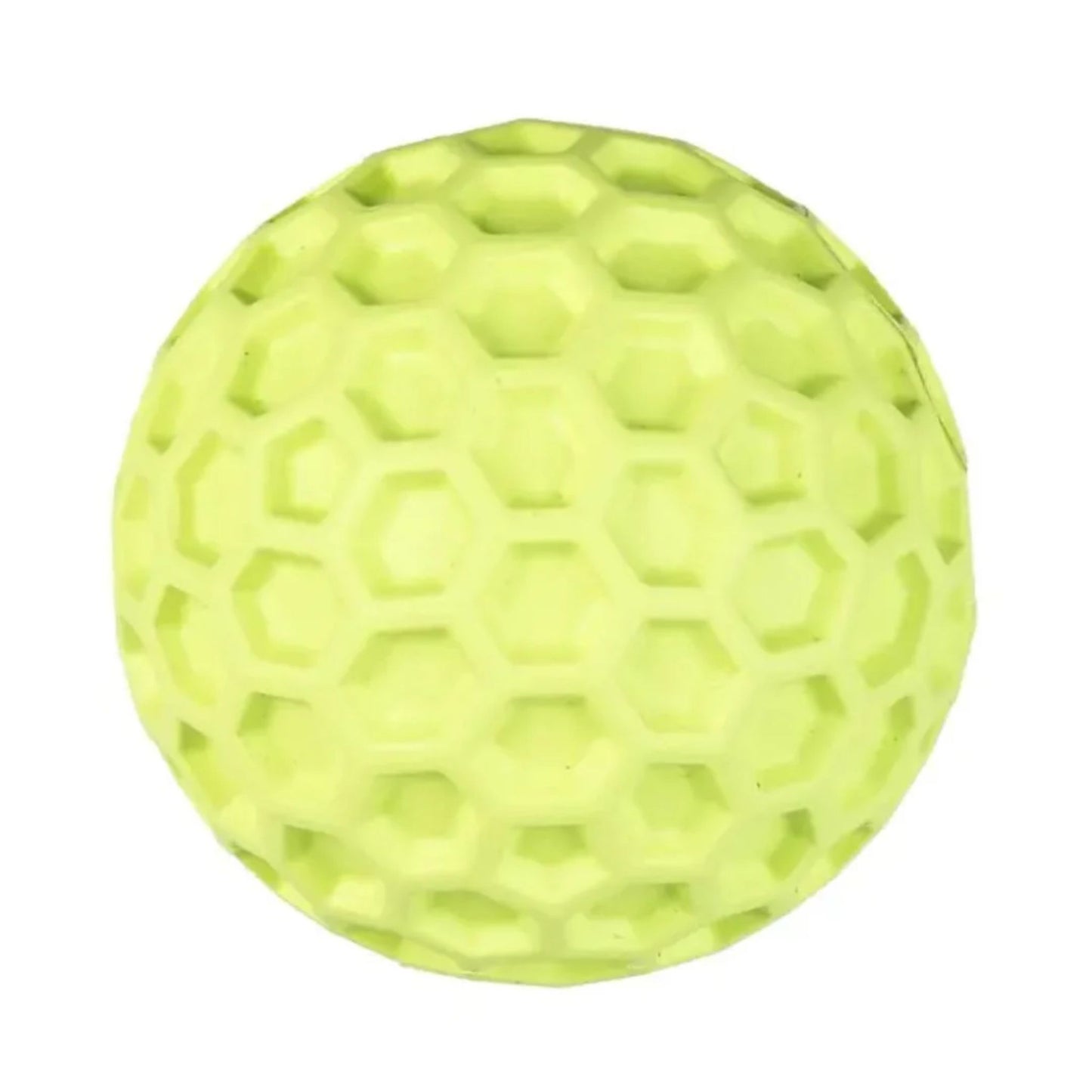 Duvo+ Rubber Hexagon Dispenser Ball Dog Toy - Green