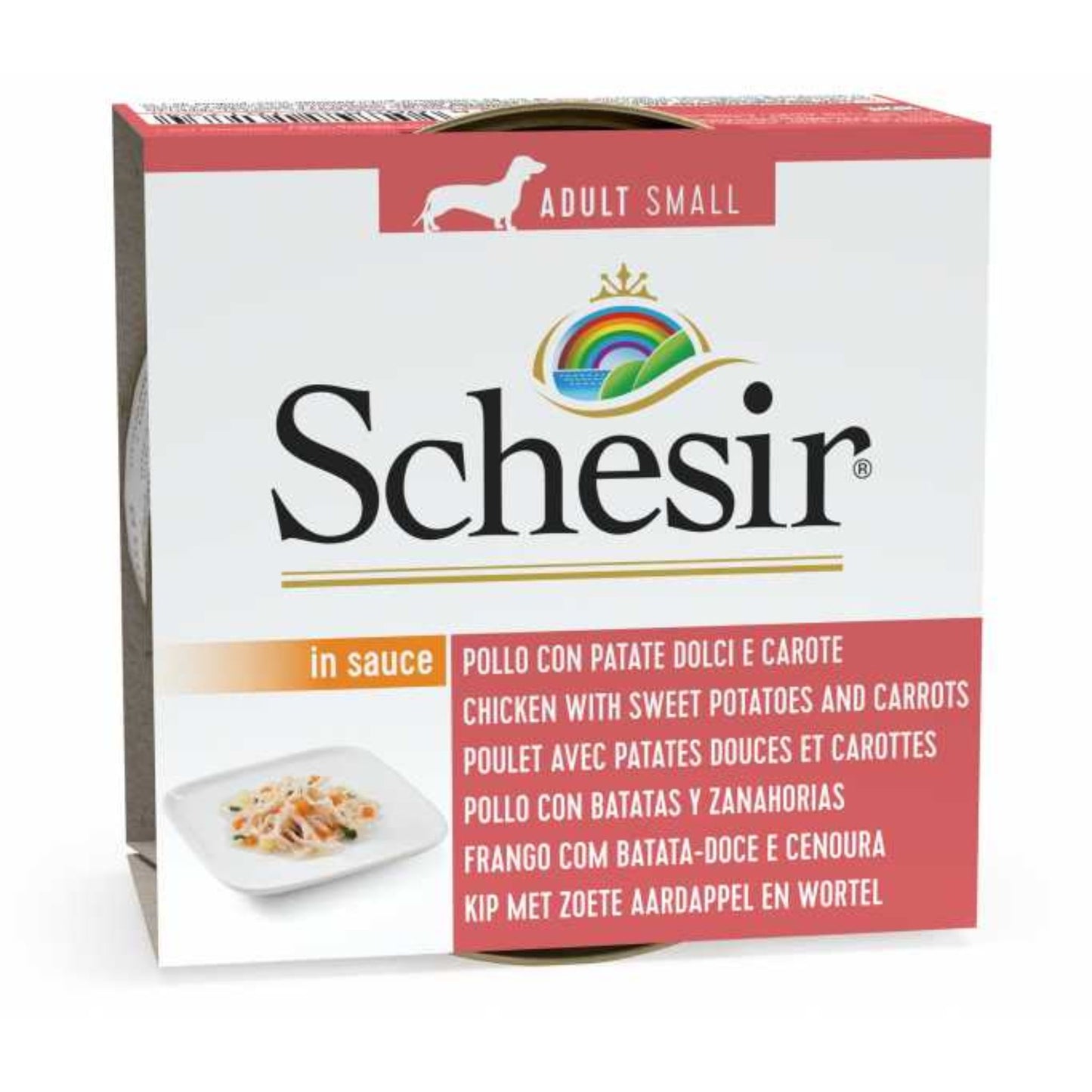 Schesir Dog Wet Food Chicken with Potatoes & Carrots - 85G
