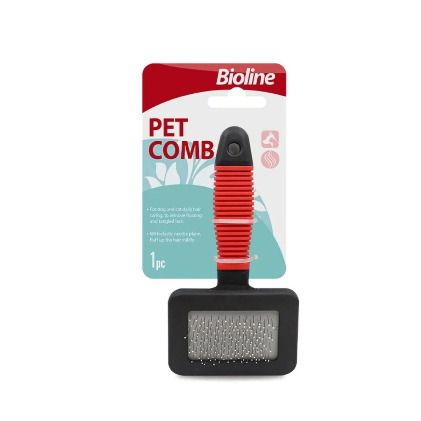 Bioline Pet Grooming Comb For Dogs & Cats - L