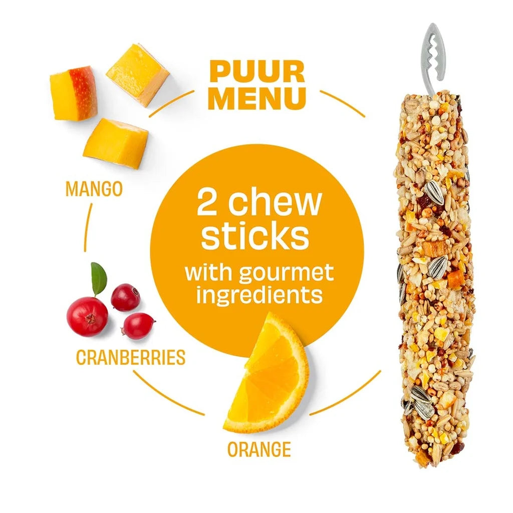 Witte Molen Chew Treat Sticks Orange & Mango for Rabbit & Small Pet - 90g