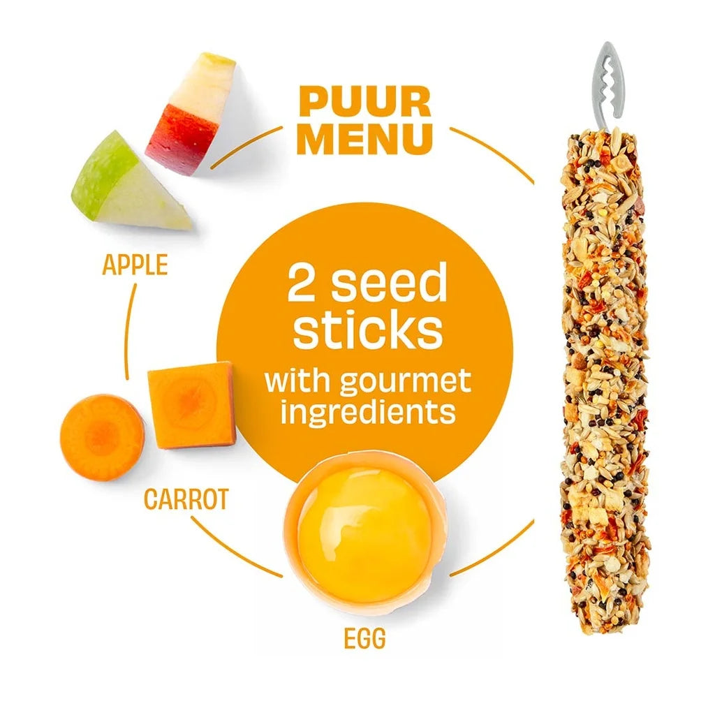 Witte Molen Puur Treat Sticks With Apple & Carrot for Canary - 60g